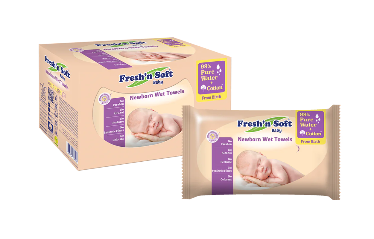 Fresh'n Soft Baby Newborn Wet Towels