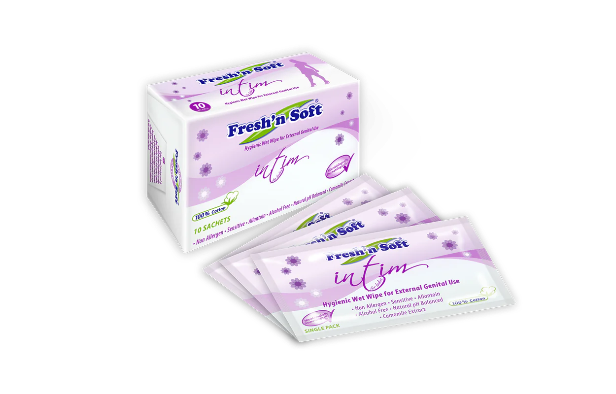 Fresh'n Soft Body Care - Intimate Cleansing Wipe For External Genital Area Sachet